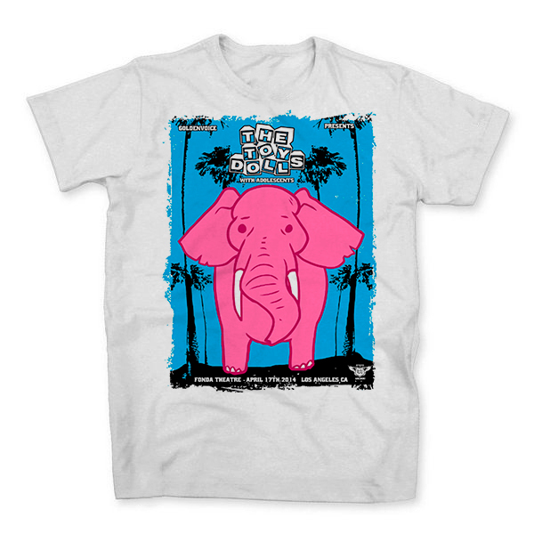 Camiseta Algodao The Toy Dolls Banda de Rock Punk Poster Unissex
