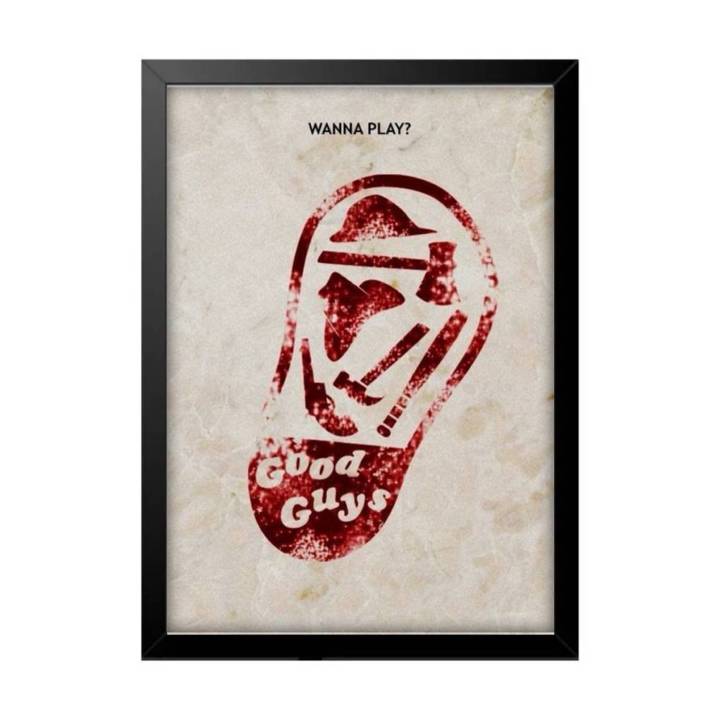 Quadro Decorativo Boneco Assassino Filme Poster Chucky Quarto Sala Escritório