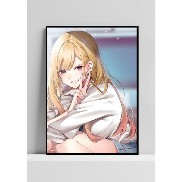 Quadro de mdf poster moldura Anime, Mangá, Sono Bisque doll, Marin