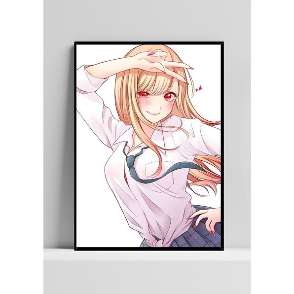 Quadro de mdf poster moldura Anime, Mangá, Sono Bisque doll, Marin