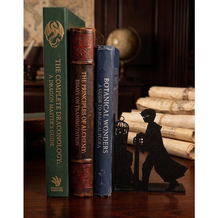 Aparador de Livros Harry Potter Plataforma 9 3/4 - Suporte Bibliocanto Decoração Geek 3D