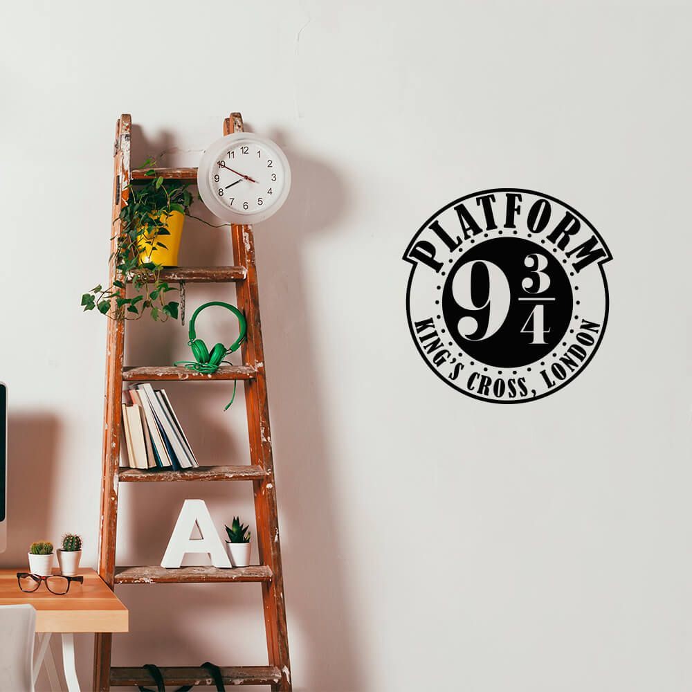 Adesivo De Parede Plataforma 9 3/4 Harry Potter Hogwarts
