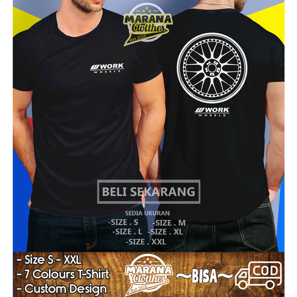 Camiseta Automotiva Work VS Racing DB Car Rim