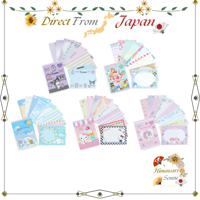Coleção De Blocos De Notas Com 8 Designs De Personagens Sanrio , Direto Do Japão
