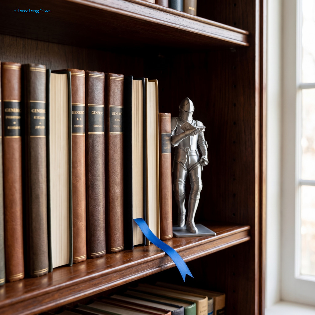 Small Sculpture Knight Statue Bookshelf Decor Fantasy Library Figurine for Book Lovers Unique Home Office Ornament Perfe