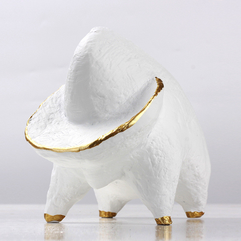 Simple cartoon monster figurine decoration, creative trendy sculpture ornament for model rooms, children's rooms, and TV