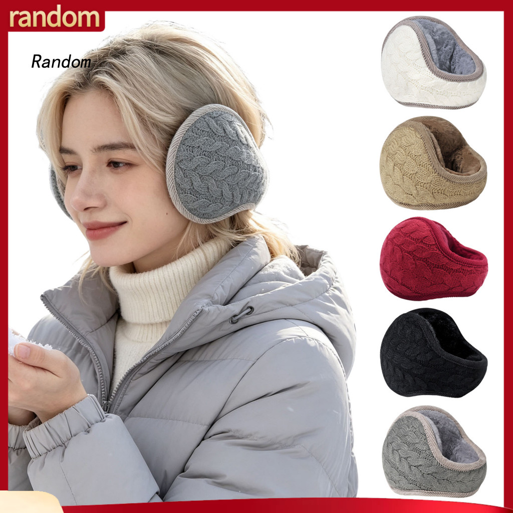 Foldable Ear Warmers Thermal Winter Earmuffs Muffs for Women and Men with Thick Plush Lining Soft Knit Outdoor Sports fo