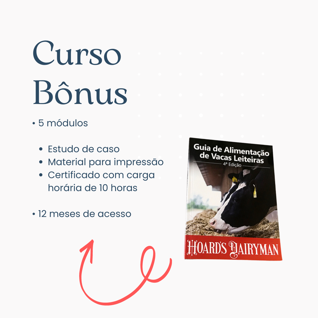 Livro + Curso Bônus - Guia de alimentação de vacas leiteiras com Dr. Mike Hutjens [FRETE GRÁTIS]