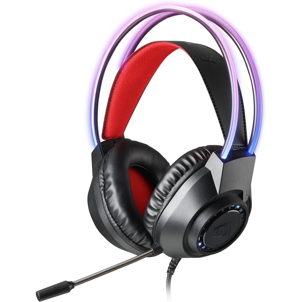 Headset Gamer Redragon Scream RGB Com Fio Preto