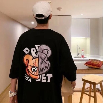 Camiseta Camisa Blusa Camiseta Extended Sizes Homens Gráfico de desenho animado Novo! plus size traje plus Size Roupa Bts kpop