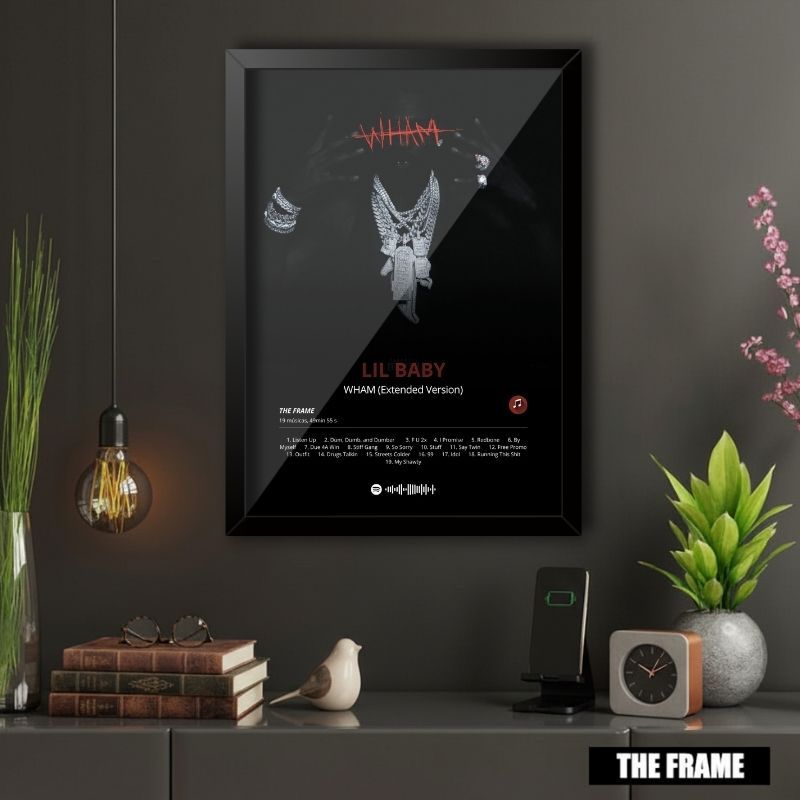 Quadro Decorativo A4/A3 Spotify Lil Baby Album WHAM (Extended Version)