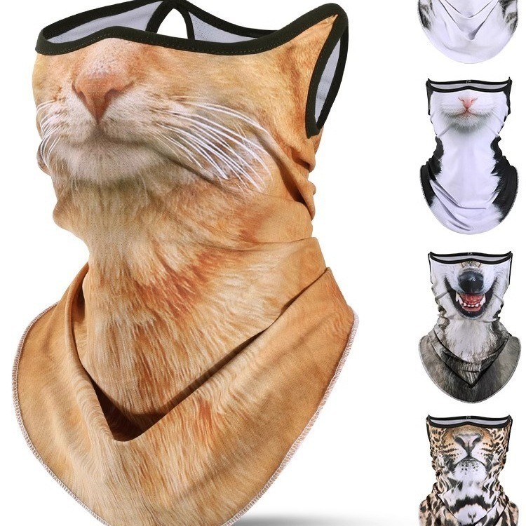 summer new full face and neck protection Integrada Máscara De Proteção Solar 3D Tridimensional De Verão Orelha De Gato P