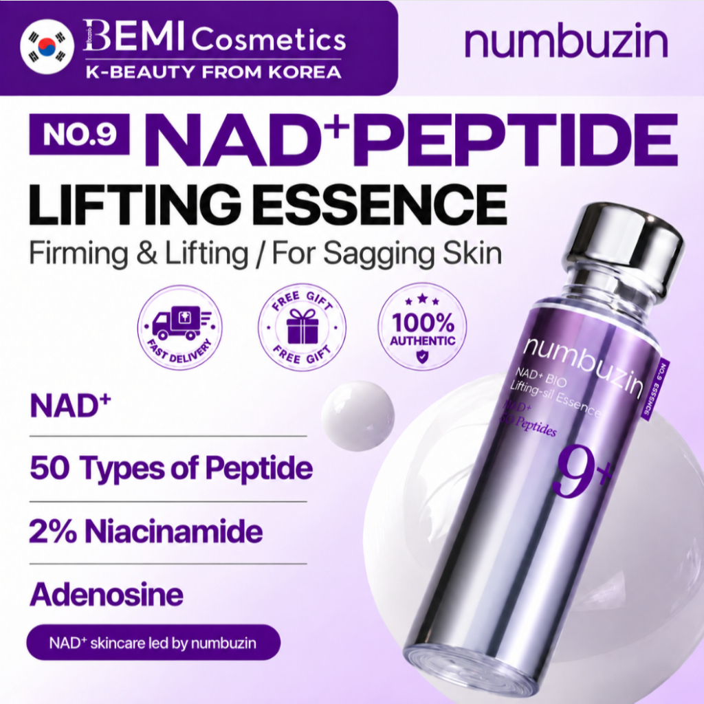 [NUMBUZIN] No.9 NAD+ Peptide serum for face, neck and body - for anti-aging skin, sagging and fine lines