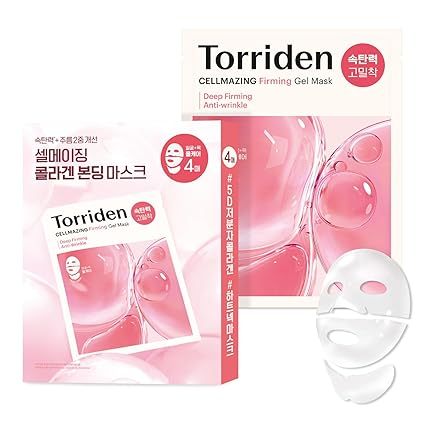 [TORRIDEN] CELLMAZING Máscara De Gel Firmador FACE & NECK 45g 4 Folhas