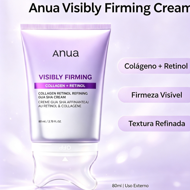 NUA Collagen Retinol Refining Gua Sha Cream 80ml | Neck & Face Lifting Cream | Retinol + Collagen Firming Moisturizer