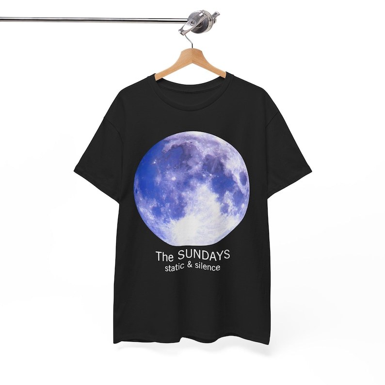 Music.Soul Camiseta Unissex The Sundays Static And Silence Album 90s Indie Rock Estampa Retrô Confortável Atemporal E...