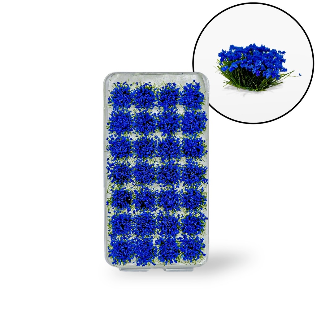 Static Grass Flowers - Grama Estática com Flores para Cenário RPG - Azul