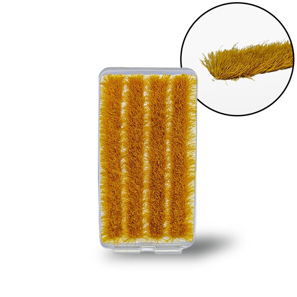 Static Grass - Grama Longa Estática Formato Arbustos para Cenário RPG - Amarelo