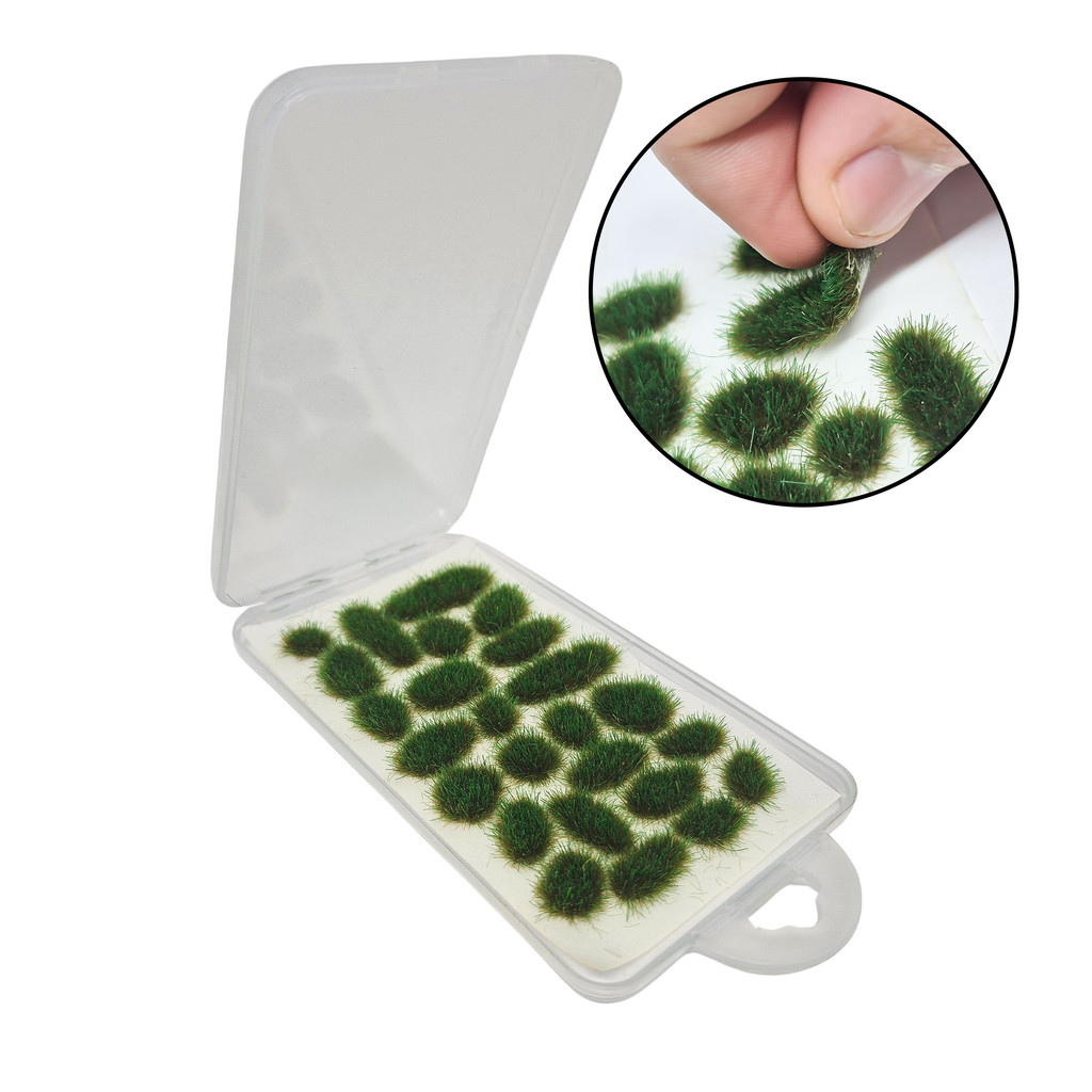 Static Grass - Grama Estática Formato Arbustos para Cenário RPG - Verde Escuro