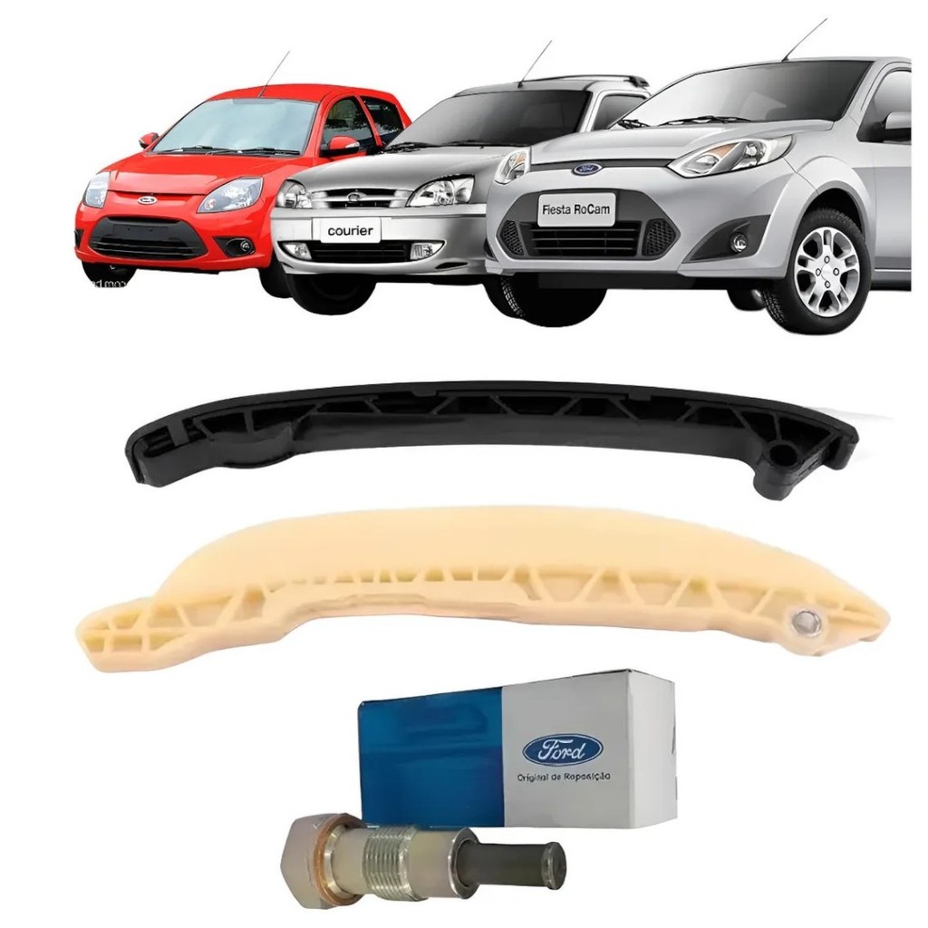 Kit Guia E Tensor Corrente Original Ford Motores Zetec Rocan