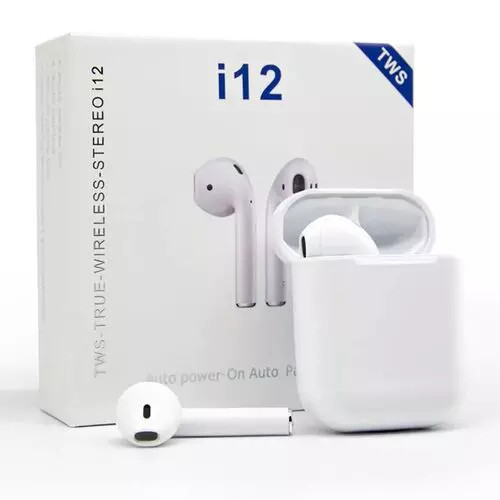 New New Fone de Ouvido Wireless i12 TWS V Novo