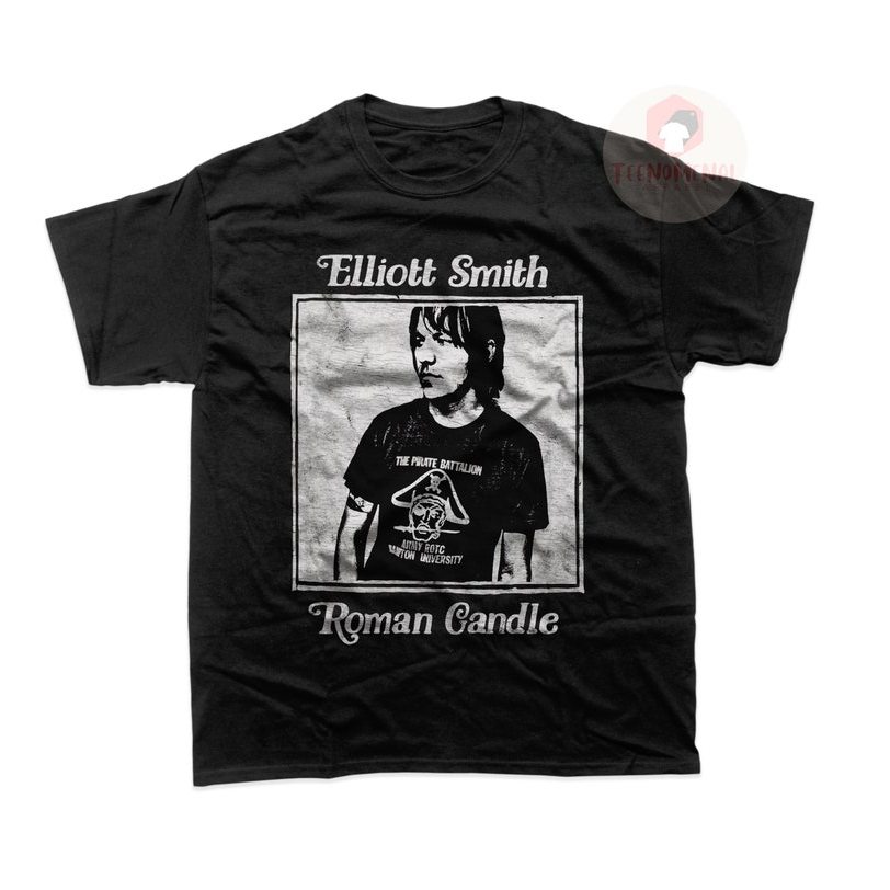 Music.Soul Camiseta Unissex Elliott Smith Roman Candle Album Estampa Indie Music Moderna Confortável Estilosa Casual