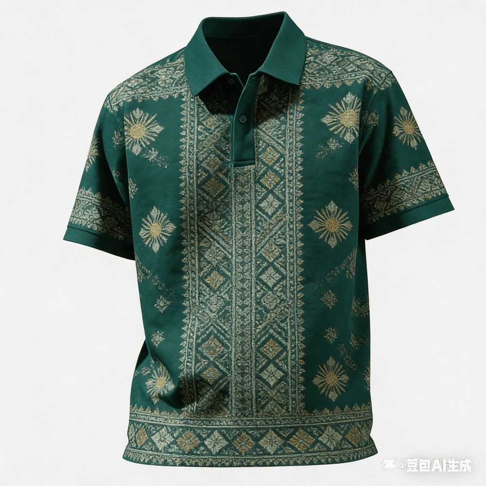 Camisa Polo Masculina Para Roupas Masculinas Barong Estilo Vintage Topos Casual De Manga Curta Ao Ar Livre Street wear 7