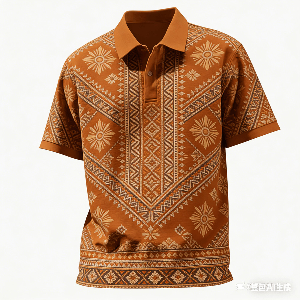 Camisa Polo Masculina Para Roupas Masculinas Barong Estilo Vintage Topos Casual De Manga Curta Ao Ar Livre Street wear 7