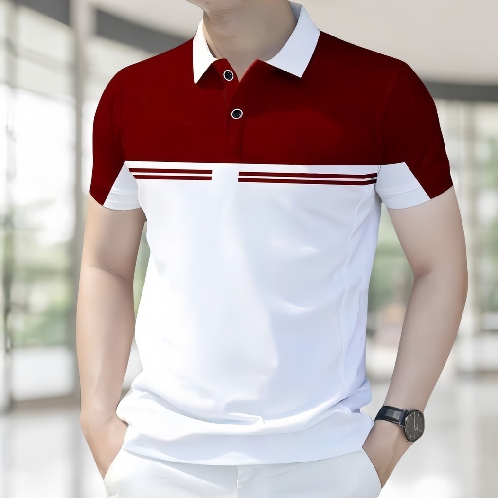 Camisa Polo Masculina Para Roupas Masculinas Barong Estilo Vintage Topos Casual De Manga Curta Ao Ar Livre Street wear12