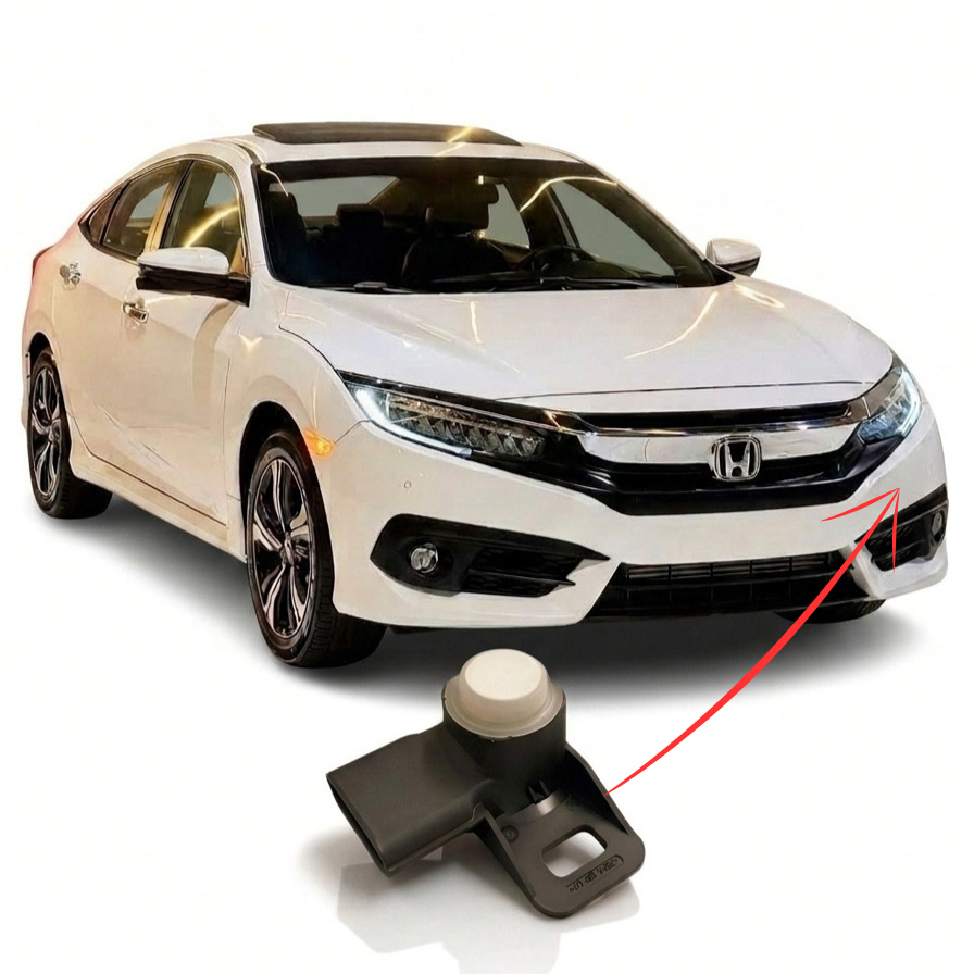 Sensor De Estacionamento PDC Lateral Honda Civic G10 Branco Sensor de Ré Alta Precisão