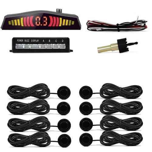Sensor De Estacionamento 8 Pontos Preto