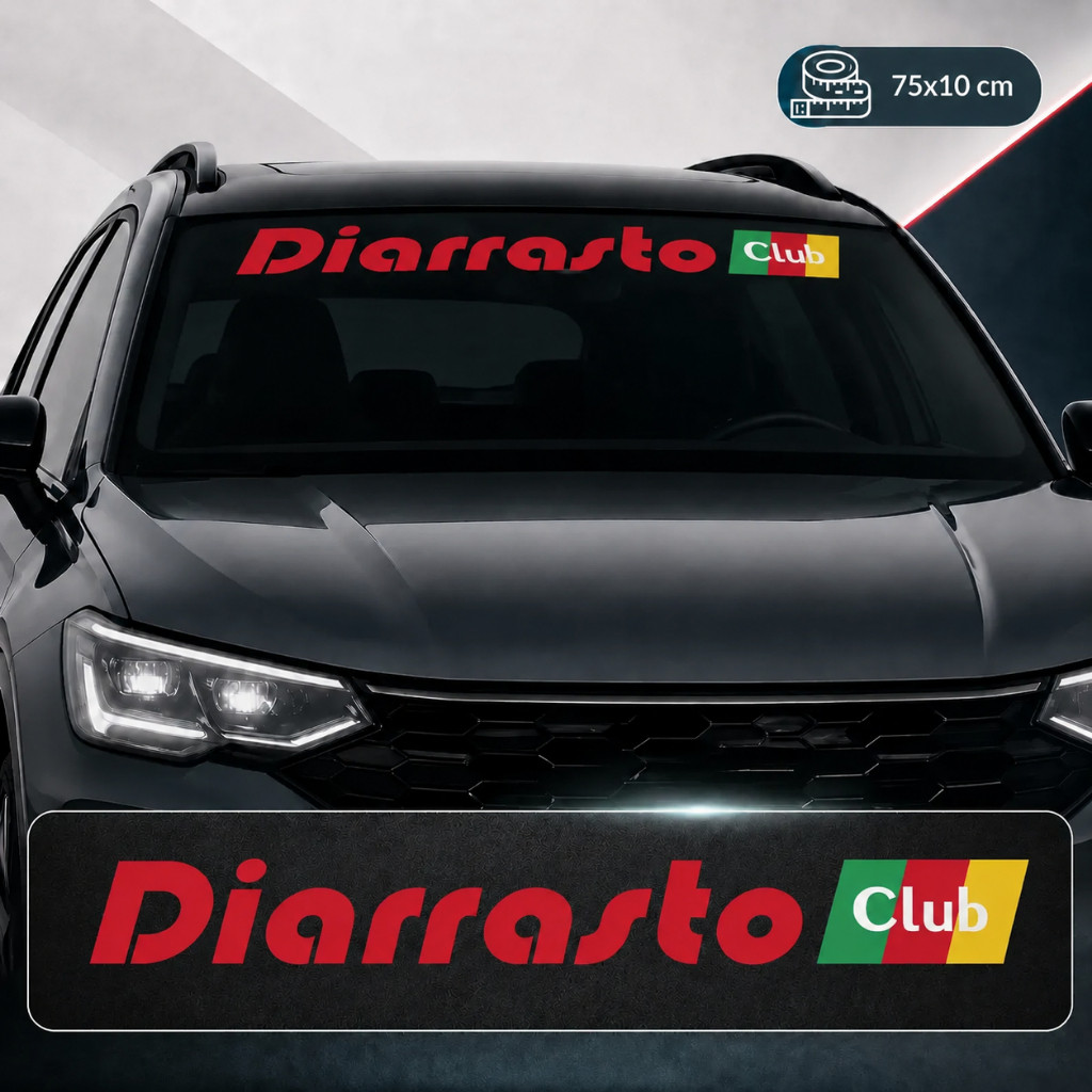 Adesivo Diarrasto Club Tuning Rebaixados Parabrisa Low Car