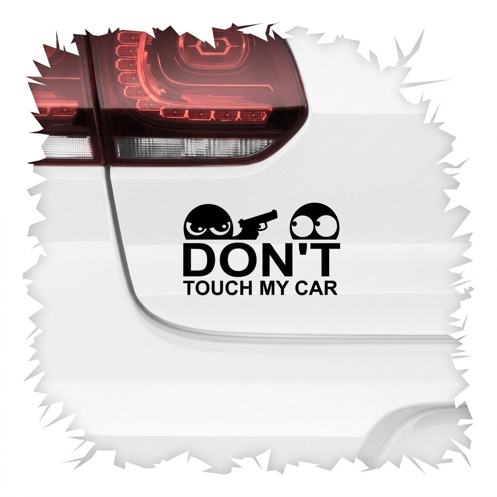 Adesivo Don't Touch My Car Não Toque No Meu Carro Euro Jdm