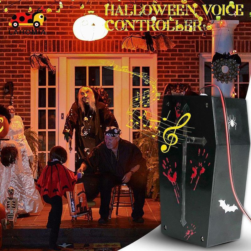 [LAHOMIA] Halloween Scream Sound Player Equipamento Eletrônico Função Ativada Por Voz Adesivos Adequados Para Decoração