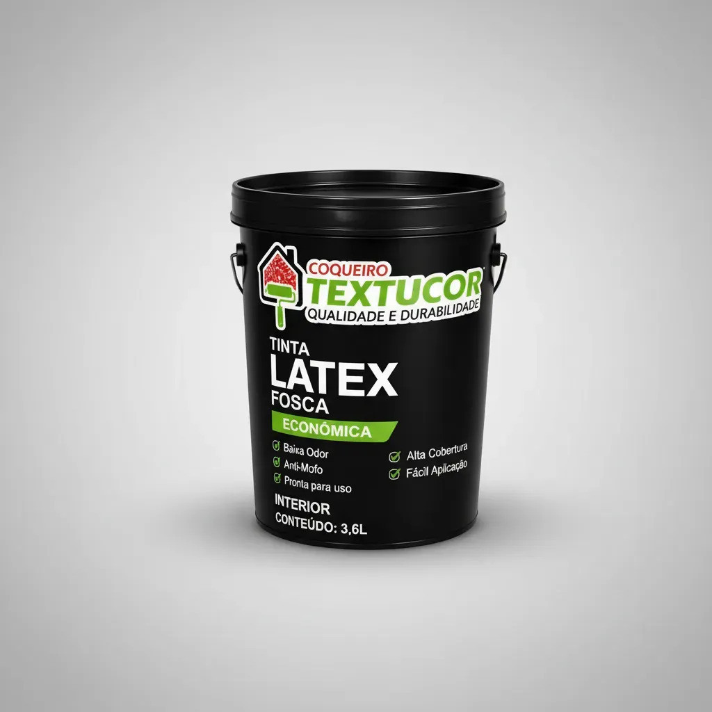 Textucor Econômica Látex Fácil Aplicação 3.6l Anti Mofo Branco