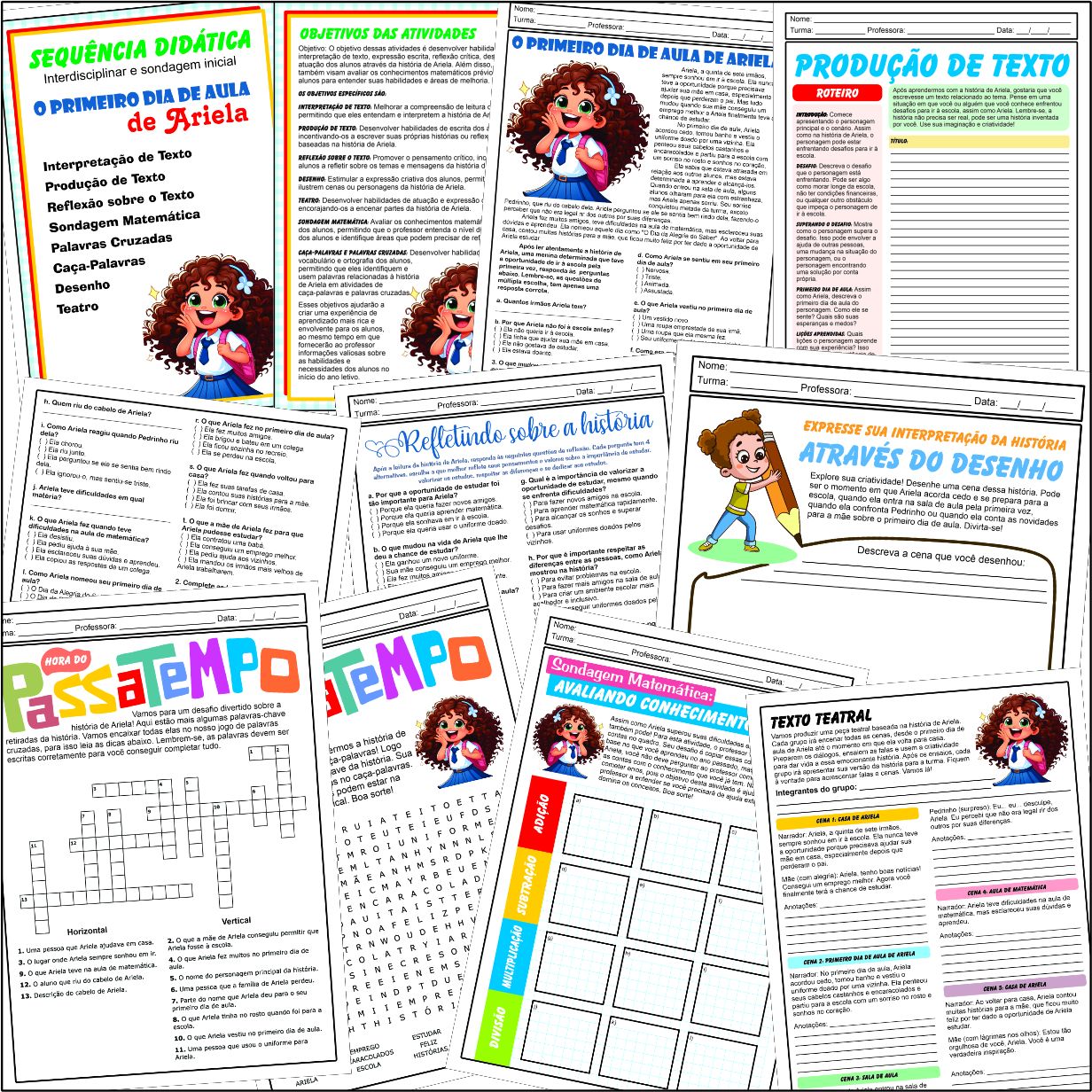 Sequência Didática: O primeiro dia de Aula de Ariela