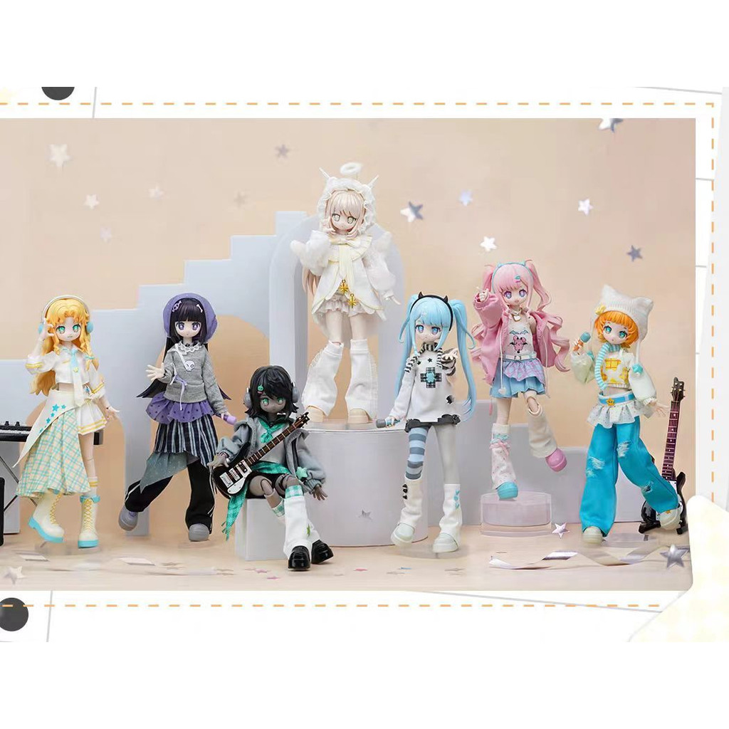 Genuíno STARWISHPROJRCT STARWISHPROJRCT-Electronic Star Girl Group Series Confirmado Figura de ação de 8 pontos bjd Whol