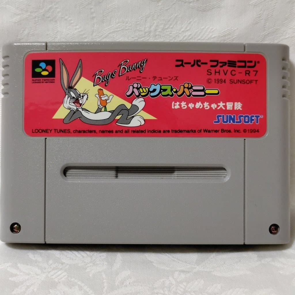 Bugs Bunny Hachamecha Daibouken SFC SNES Super Famicom SHVC-R7 tested working Nintendo Action Sunsoft (Sun Electronics)