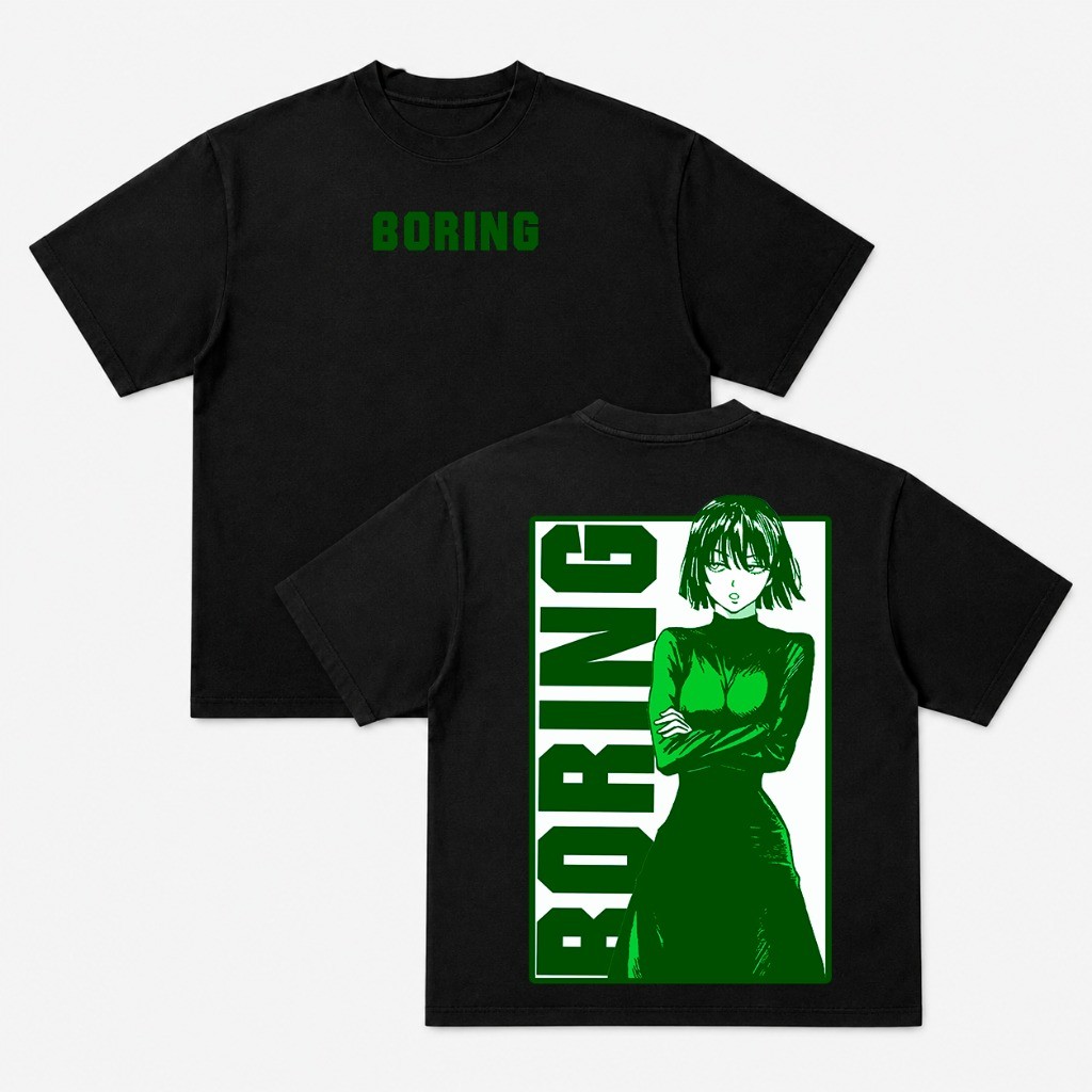 Camiseta One Punch Man Fubuki Boring Anime Oversized 100% Algodão Unissex Otaku Envio Imediato (Lançamento)