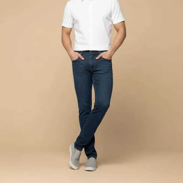 Calça Jeans Slim Fit Masculina Street Urbana Com Elastano Premium Casual Original Promoção Barata