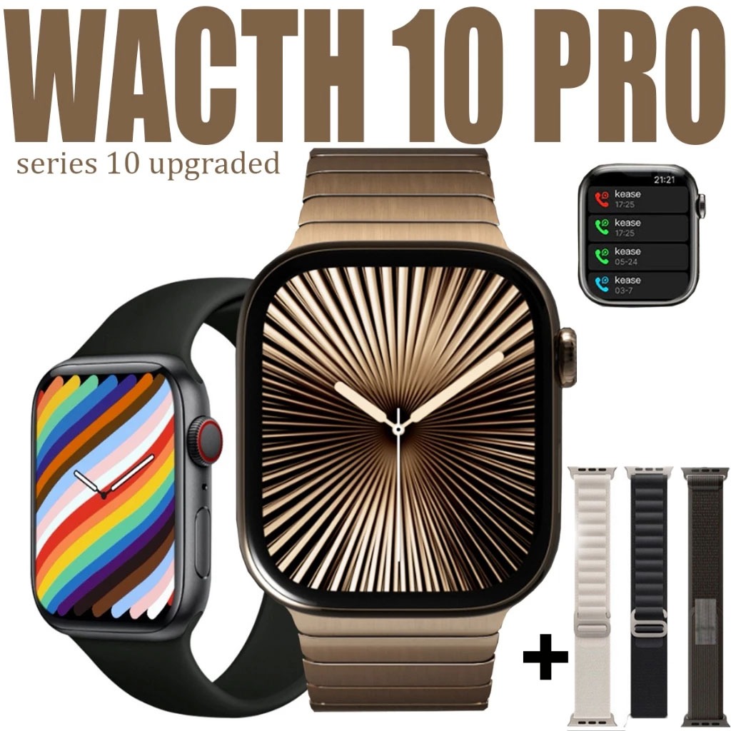 2025 Novo Watch 10 PRO Max Relógio 10 Smart Watch Homens BT Chamada Sempre Em Exibição Temperatura