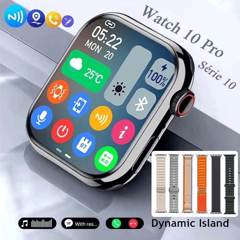 2025 Novo Watch 11 PRO  Relógio 10 Smart Watch Homens BT Chamada Sempre Em Exibição Temperatura