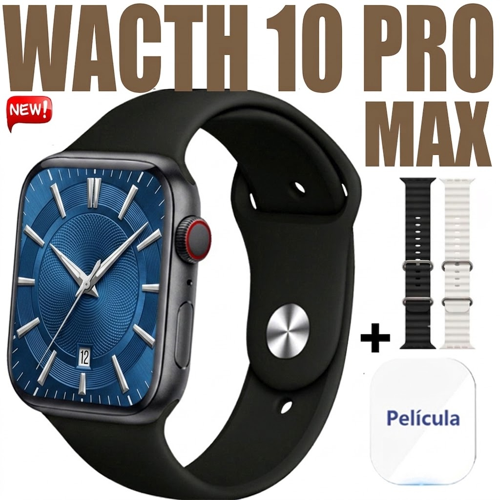 2026 Relógio 10 Smart Watch 10 PRO MAX Homens BT Chamada Sempre Em Exibição Temperatura Corporal