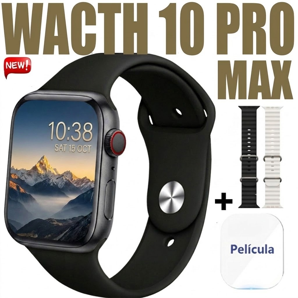 2026 Watch 10 PRO MAX Relógio 10 Smart Watch Homens BT Chamada Sempre Em Exibição Temperatura Corporal