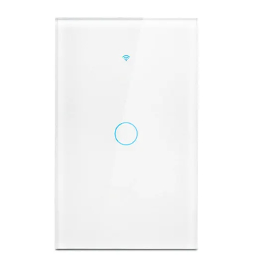 Interruptor inteligente COM WIFI Smart Home Switch Light Wall Vidro Touch Panel Voz  Sem Fio por Alexa Google