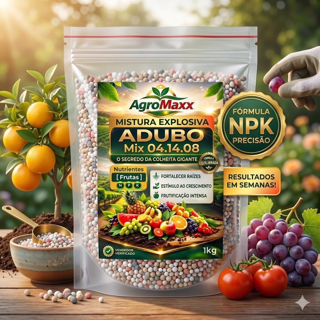 Adubo Fertilizante  NPK 04-14-08 AgroMaxx  | 5kg 10kg 15kg 20kg 25kg