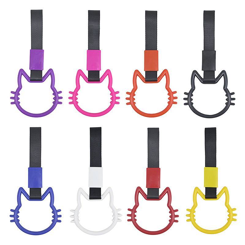 Car JDM Hand Pull-Ring Car Cat Style Handle Hanging Ring Decorative Pull Bracelet Rear Bumper Warning Ring 0i6Z