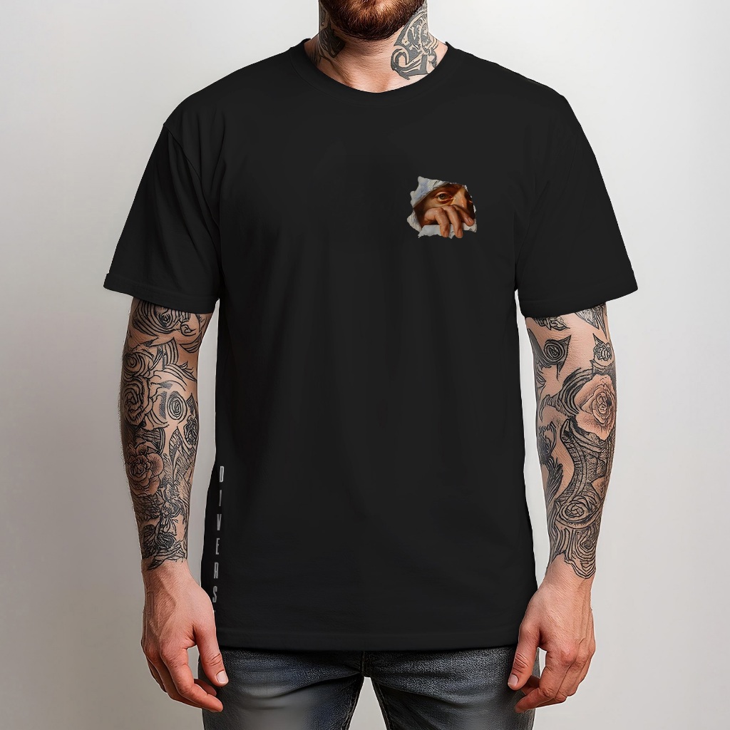 Camiseta Masculina Classic Soul Blusa Camisa Pintura Olhar Manfinity Street Wear 100% Algodão