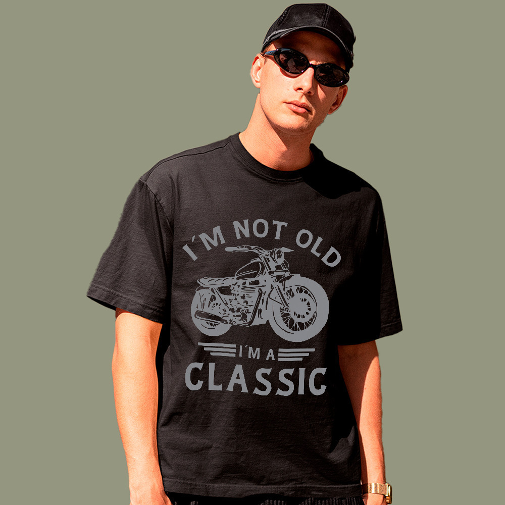 Camiseta Básica Moto Vintage Classic Biker Algodão