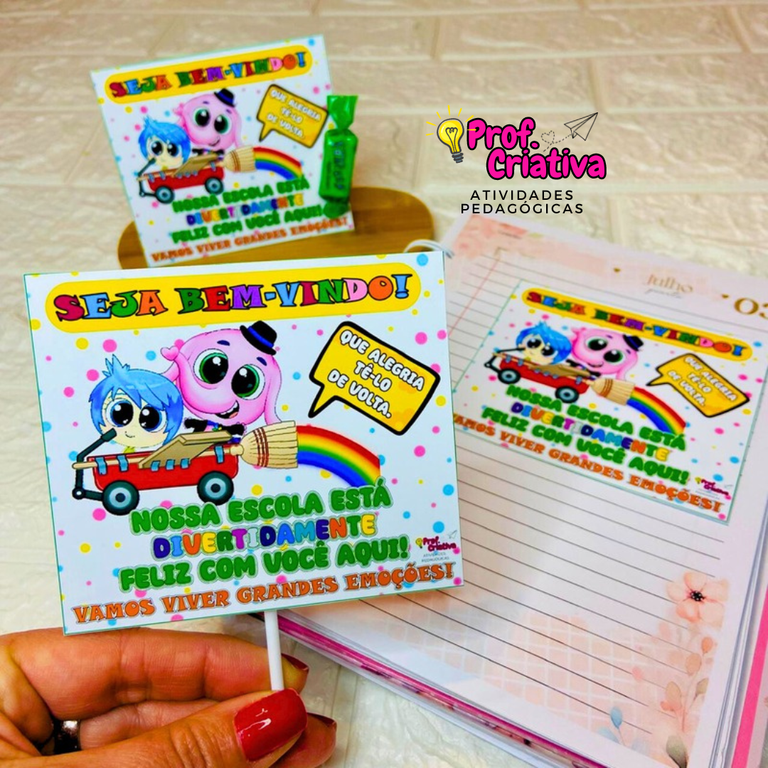 CARTÕES - VOLTA ÀS AULAS - ????PROF CRIATIVA